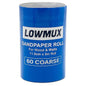 LOWMUX Sandpaper Roll – 60 Grit – 11.5cm x 5m – Aluminium Oxide – Coarse Sandpaper for Wood & Walls – Cut to Size – Flexible Backing – Hand & Sheet Sander Compatible