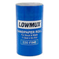 LOWMUX Sandpaper Roll – 220 Grit – 11.5cm x 5m – Aluminium Oxide – Fine Sandpaper for Wood & Walls – Cut to Size – Flexible Backing – Hand & Sheet Sander Compatible
