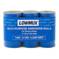 LOWMUX Sandpaper Rolls – 3 Pack (60, 120, 220 Grit) – 11.5cm x 5m Each – Aluminium Oxide Sandpaper for Wood & Walls – Easy to Cut – Hand & Sheet Sander Compatible – Coarse to Fine Grit